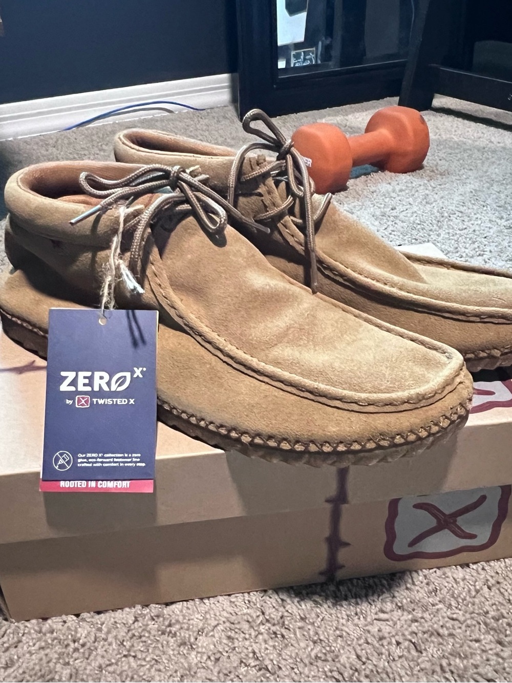 Twisted Men’s Chukka Moccasin Boots — Tan Brown